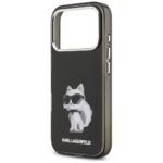 Karl Lagerfeld IML Aquarelle Choupette & Logo MagSafe Case for iPhone 17 Pro Black - imagine 6