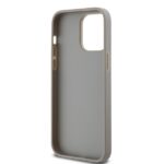 DKNY DKHCP14LPRTHSLE iPhone 14 Pro 6.1" beige hardcase Leather Mono Stripe & Metal Logo - imagine 7