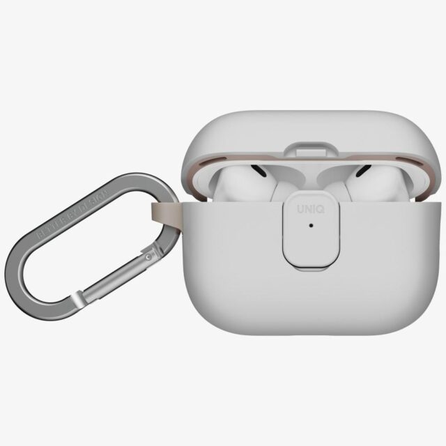 Case UNIQ Clyde for AirPods Pro 3 gen grey-khaki - imagine 5