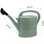 5L Black Forest Garden Watering Can, Oval Plastic with Spout - imagine 2