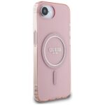 Case Guess IML Glitter Circle MagSafe for iPhone 16e pink - imagine 4