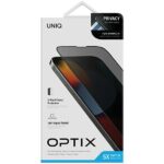 UNIQ Optix Privacy iPhone 14 6.1" / 13 6.1" / 13 Pro 6.1" Privacy Tempered Glass with Applicator - imagine 7