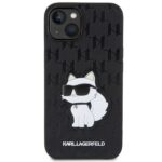 Karl Lagerfeld KLHCP14MSAKHPCK iPhone 14 Plus / 15 Plus 6.7" black Saffiano Monogram Choupette - imagine 3
