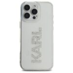 Karl Lagerfeld KLHCP16XHKLSTDCT iPhone 16 Pro Max 6.9" transparent hardcase IML Rhinestones Logo - imagine 3