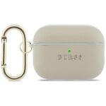 Case Guess Grained Classic Logo Hook for  AirPods Pro 3 gold