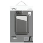 UNIQ Lyden DS magnetic wallet RFIDi phone stand grey-black/charcoal grey-black - imagine 6