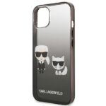 Karl Lagerfeld KLHCP13MTGKCK iPhone 13 / 14 / 156,1" hardcase black Gradient Ikonik Karl & Choupette - imagine 6