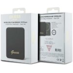 Guess Induction Powerbank 5W GUPBM3ALGSGK 3000mAh black MagSafe Metal Script Logo - imagine 5