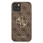 Guess GUHCP13M4GMGBR iPhone 13 / 14 / 15 6,1"brown hardcase 4G Big Metal Logo - imagine 3