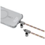 Universal phone lanyard cable 2in1 Skinarma Dyno Ve USB-C/USB-C beige - imagine 3