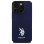 US Polo USHCP15XPGEV iPhone 15 Pro Max 6,7" navy Leather Embroidered DH Color - imagine 3