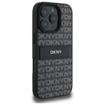 DKNY DKHCP16XPRTHSLK iPhone 16 Pro Max 6.9" black hardcase Texture Pattern Tonal Stripe - imagine 4