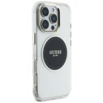 Case Guess IML Metal Colored Circle Classic Logo MagSafe for iPhone 16 Pro Max black - imagine 4