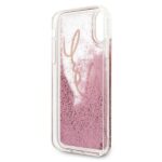 Karl Lagerfeld KLHCPXTRKSRG iPhone X/Xs rose gold Glitter Signature - imagine 7