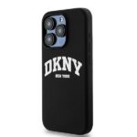 DKNY DKHMP14LSNYACH iPhone 14 Pro 6.1" black hardcase Liquid Silicone White Printed Logo MagSafe - imagine 2