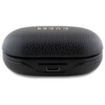 Guess Bluetooth headphones GUTWSPGTSPSK TWS + docking station black Grained Classic Logo - imagine 5