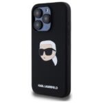 Karl Lagerfeld KLHMP15XSKHPPLK iPhone 15 Pro Max 6.7" black hardcase Silicone Karl Head Print - imagine 2