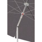 Foldable Beach Umbrella Black Forest, 1.8m Grey - imagine 7