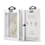 Karl Lagerfeld KLHCN65TRKSGO iPhone 11 Pro Max gold Glitter Signature - imagine 7