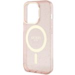 Guess GUHMP14LHCMCGP iPhone 14 Pro 6.1" pink hardcase Glitter Gold MagSafe - imagine 6