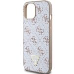 Guess GUHCP15SPG4GPH iPhone 15 / 14 / 13 6.1" white hardcase 4G Triangle Metal Logo - imagine 6