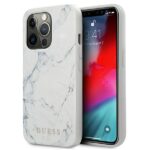 Guess GUHCP13LPCUMAWH iPhone 13 Pro / 136,1" white hardcase Marble