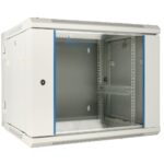 Extralink 12U 600x600 AZH Gray | Rackmount cabinet | wall mounted, swing type