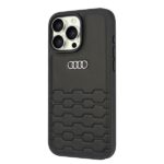 Audi Synthetic Leather iPhone 16 Pro Max 6.9" black hardcase AU-TPUPCIP16PM-GT/D2-BK - imagine 2