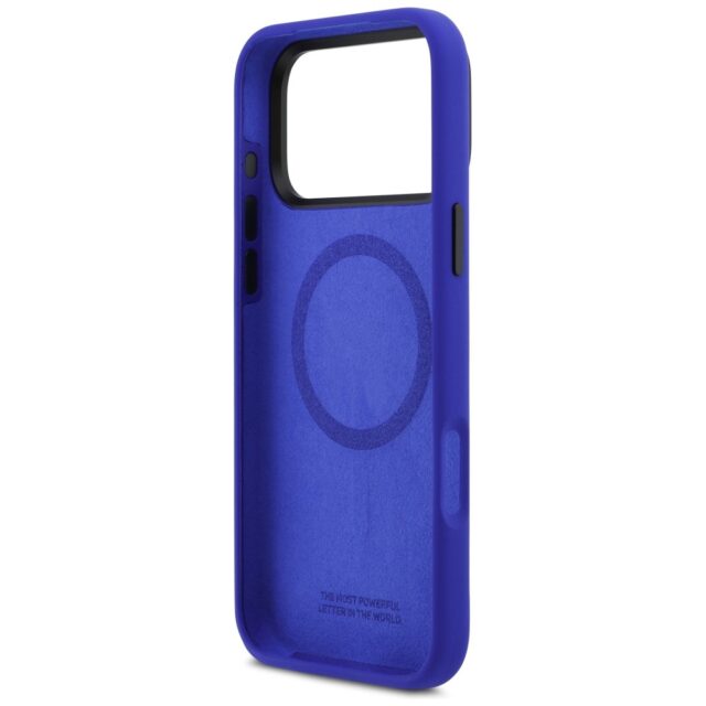 BMW M Silicon Vertical Logo MagSafe Case for iPhone 17 Pro Max Navy Blue - imagine 7