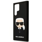Karl Lagerfeld KLHCS22LSLKHBK S22 Ultra S908  black hardcase Silicone Karl`s Head - imagine 6