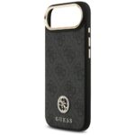 Guess 4G Strass Logo & Big Strap Metal Buttons MagSafe Case for iPhone Air black - imagine 6