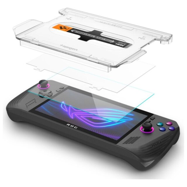 Tempered glass Spigen Glas.TR EZ FIT for Asus ROG Ally X - imagine 2