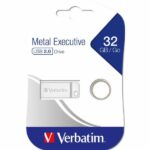 Verbatim USB-A 2.0 Metal Executive Flash Drive 32GB silver 98749 - imagine 4