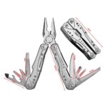Extralink | Multitool | pocket knife, 23 in 1, with case, silver - imagine 3