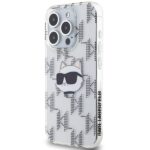 Karl Lagerfeld KLHCP15XHKLPCHT iPhone15 Pro Max 6.7" transparent hardcase IML Choupette Head & Monog - imagine 2