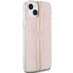 Guess GUHCP15SH4PSEGP iPhone 15 / 14 /13 6.1"pink hardcase IML 4G Gold Stripe - imagine 4