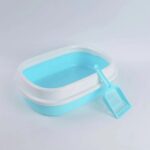 Extralink Pets Cat Litter Box with Scoop, Large Open Frame Litter Toilet Pet-847 - imagine 2