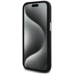 Case Karl Lagerfeld Silicone Metal Script Logo for iPhone 15 black - imagine 5