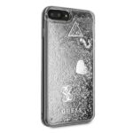 Guess GUOHCI8LGLHFLSI iPhone 7/8 Plus silver hardcase Glitter Charms - imagine 5