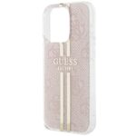 Guess GUHCP14XH4PSEGP iPhone 14 Pro Max 6.7" pink hardcase IML 4G Gold Stripe - imagine 6