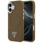Guess Triangle Logo MagSafe case for iPhone 17 brown
