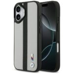 Case BMW M Perforated Stripe Logo MagSafe for iPhone 17 gray