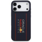 Red Bull Silicone Oversize Vertical Logo MagSafe Case for iPhone 17 Pro Max Navy Blue - imagine 3