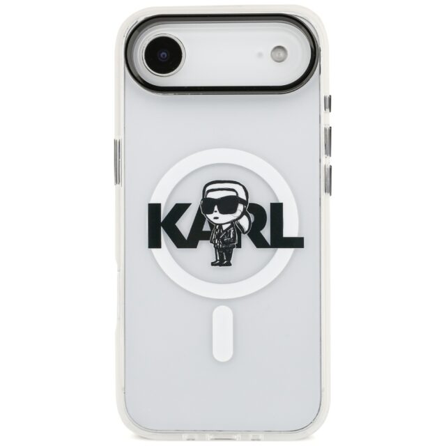 Karl Lagerfeld IML Karl Sketch Logo MagSafe Case for iPhone Air Clear - imagine 3