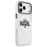 Karl Lagerfeld IML Karl Sketch Logo MagSafe Case for iPhone 17 Pro Max Clear - imagine 4