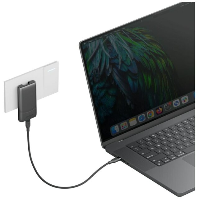 Wall charger Energea TravelWorld Edge 65W 2xUSB-C PD/PPS/QC3.0 (US/UK/EU) graphite - imagine 6