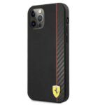 Ferrari FESAXHCP12LBK iPhone 12 Pro Max 6,7" black hardcase On Track Carbon Stripe - imagine 2