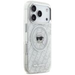 Karl Lagerfeld IML Karl Head Logo MagSafe Case for iPhone 17 Pro Max Gray - imagine 4