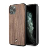 Mercedes MEHCN58VWOLB iPhone 11 Pro hard case brown Wood Line Walnut