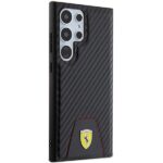Ferrari FEHCS24LN3PUK S24 Ultra S928 black hardcase Carbon Stitched Bottom - imagine 4